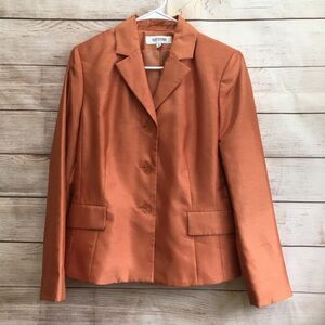 VINTAGE SUIT STUDIO LIGHTWEIGHT BLAZER IN BURNT ORANGE